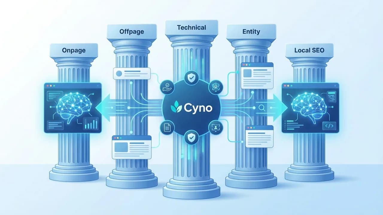 5 nhóm công việc SEO: Onpage, Offpage, Technical, Entity, Local
