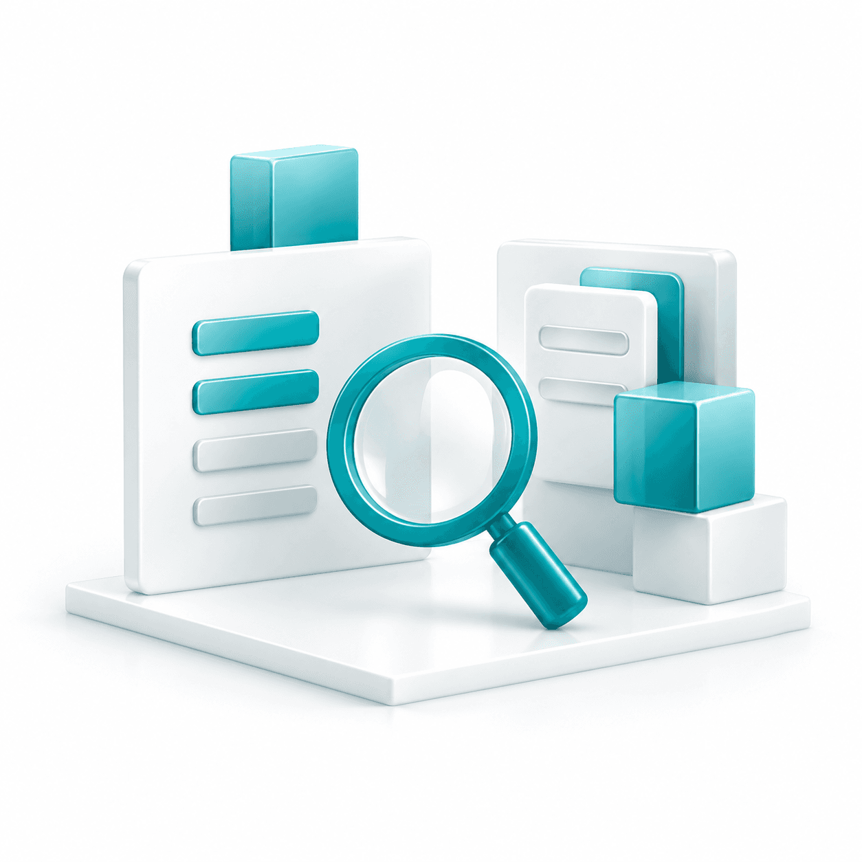 Concept illustration of discovery and project planning