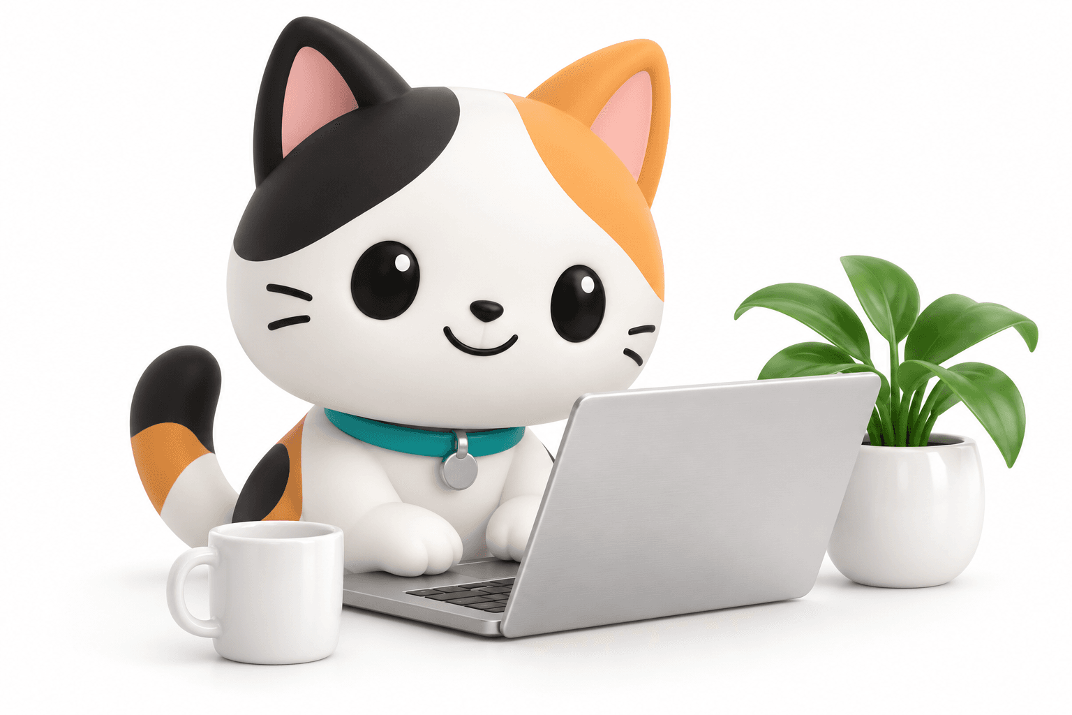 Linh vật Cyno bên laptop minh họa bảo trì và hỗ trợ
