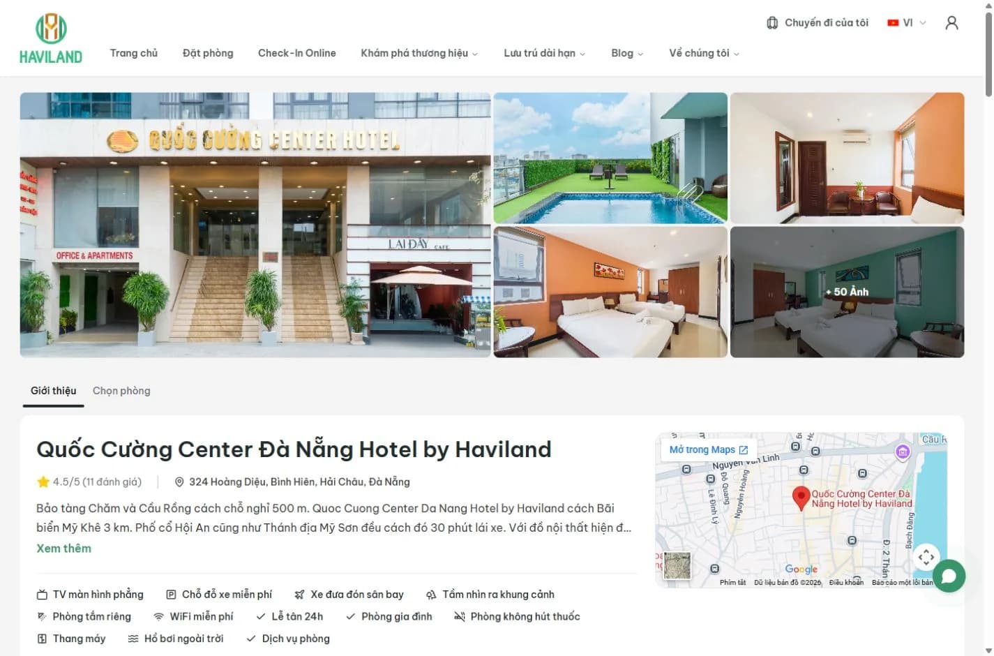 Trang khách sạn Quốc Cường Center trên Haviland House với thư viện ảnh, bản đồ và tiện ích