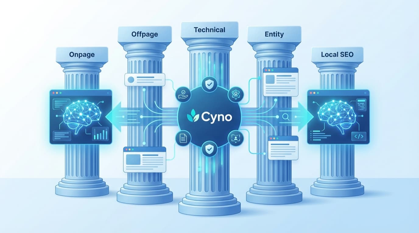 5 nhóm công việc SEO: Onpage, Offpage, Technical, Entity, Local