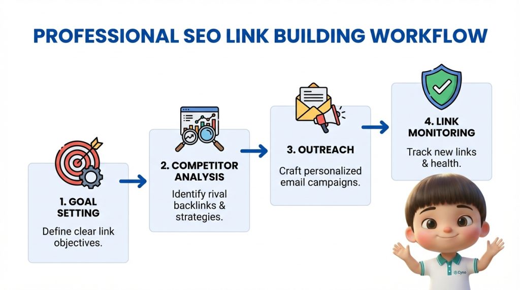 Quy trình xây dựng link building hiệu quả và an toàn theo SEO hiện đại