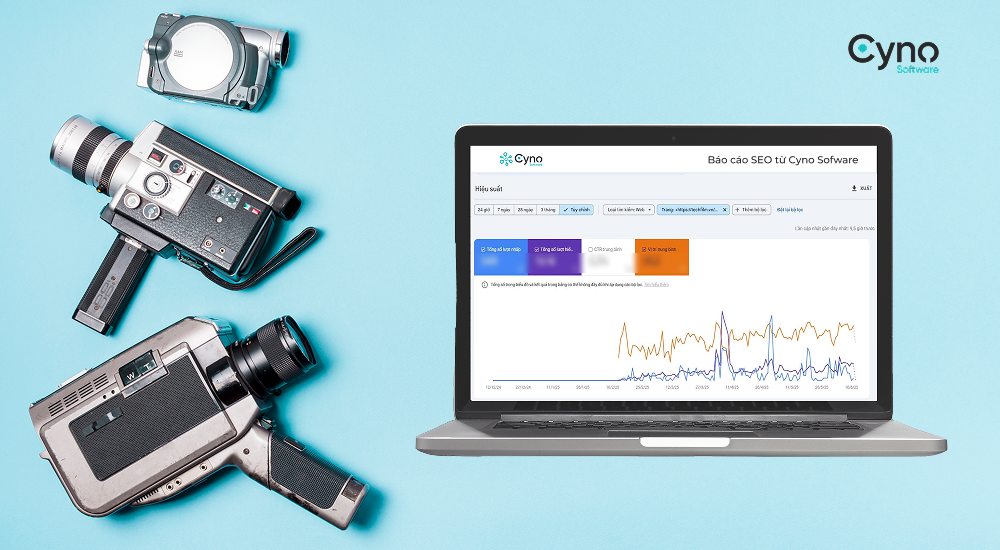 báo cáo SEO từ Cyno Software cho doanh nghiệp quay phim.