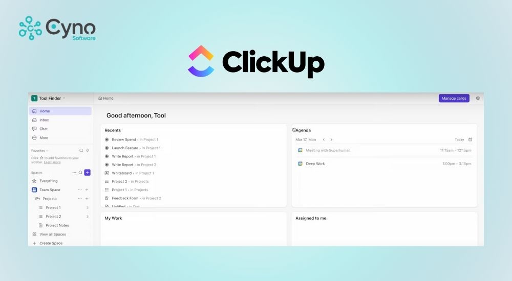 Phần mềm quản lý dự án khách hàng ClickUp