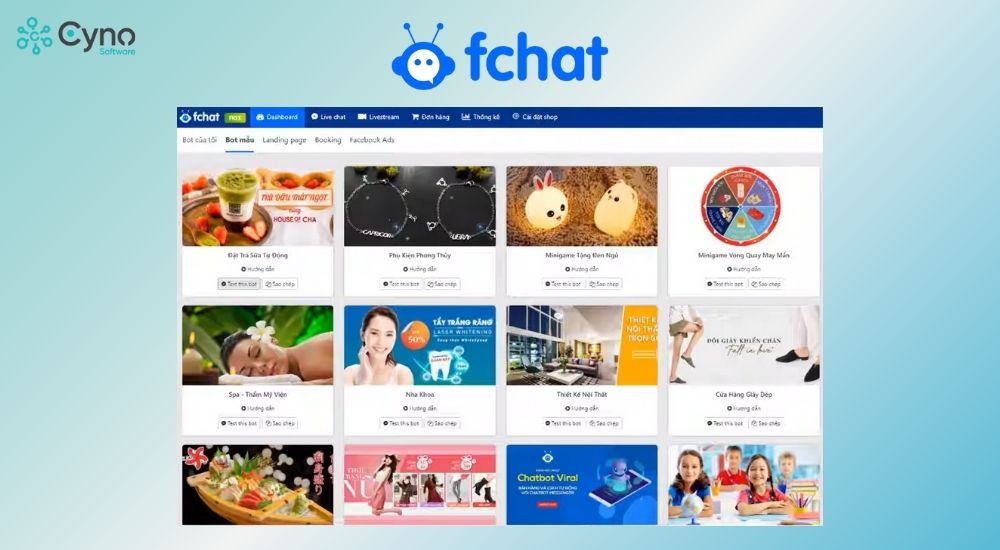 Hệ thống chatbot Fchat