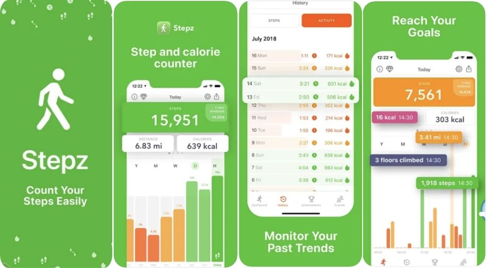 Công cụ đếm bước Stepz