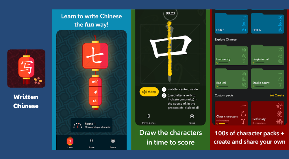 App luyện viết Hán tự