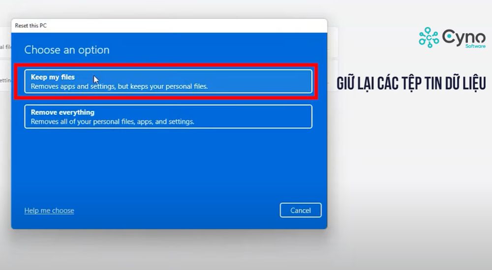 Bảo vệ tài liệu bằng cách sao lưu tài liệu