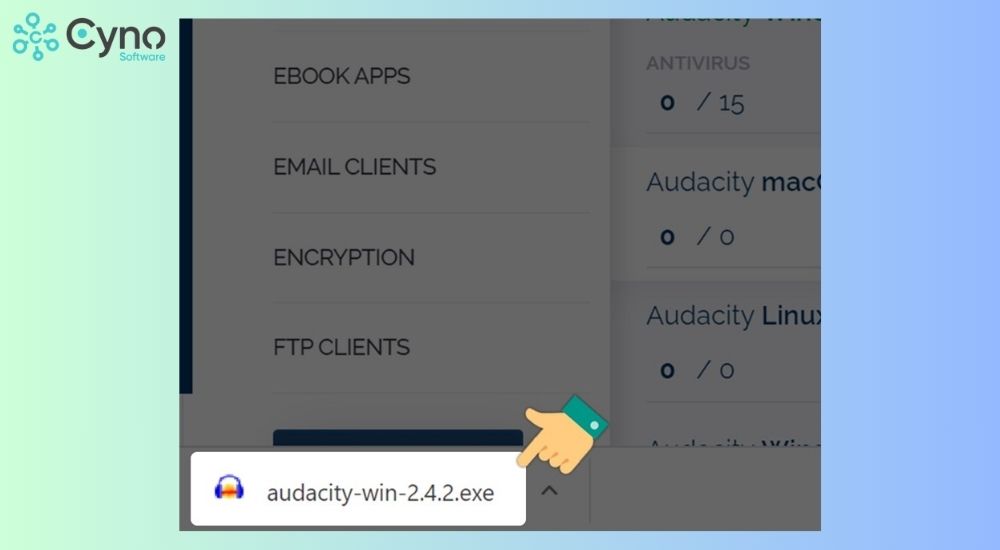 cách cài đặt phần mềm Audacity