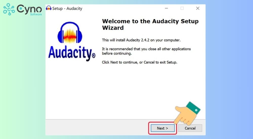 cách cài đặt phần mềm Audacity 
