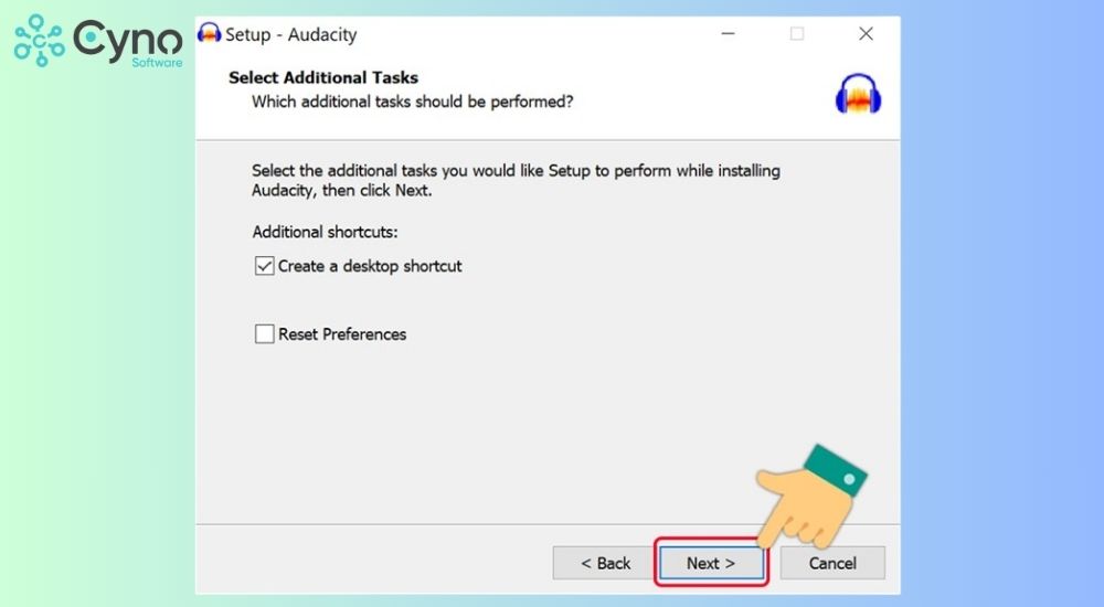 cài đặt Audacity