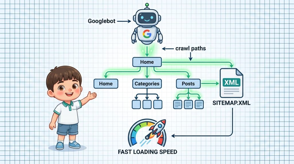 SEO Technical giúp Google crawl, index và đọc website hiệu quả