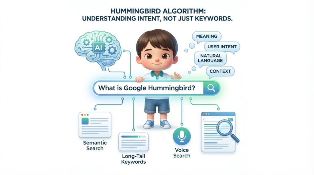 Thuật toán Hummingbird giúp Google hiểu ý định tìm kiếm của người dùng