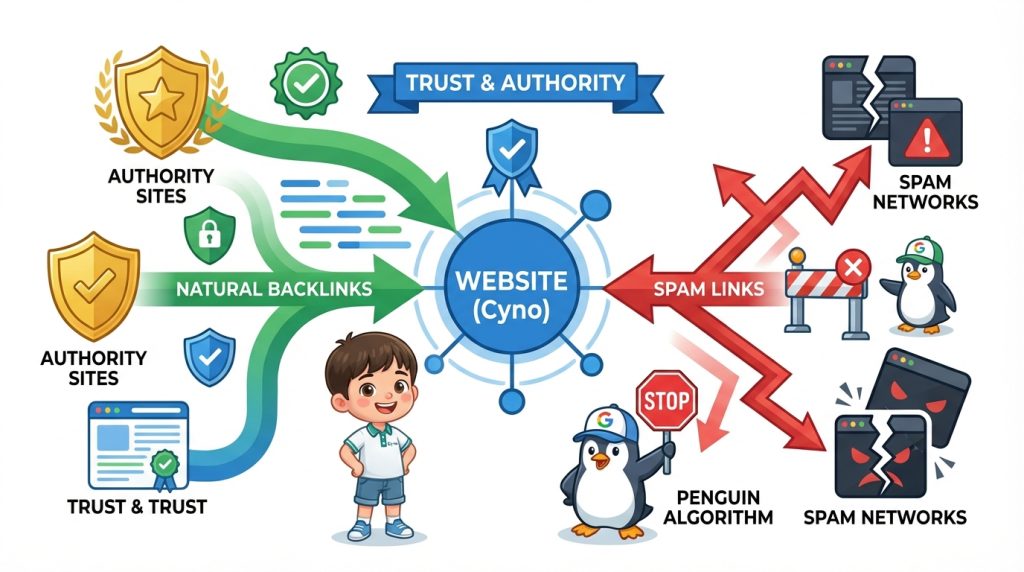Thuật toán Penguin giúp Google phát hiện backlink spam và liên kết không tự nhiên
