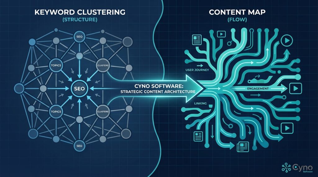 Content Map giúp SEO vận hành như một hệ tuần hoàn nội dung liền mạch