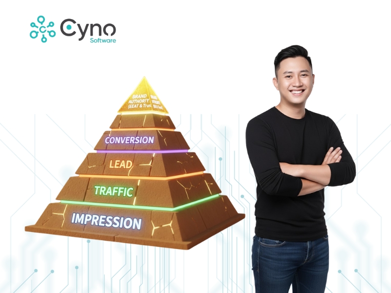 Kim Tự Tháp Mục Tiêu SEO” (SEO Objective Pyramid)