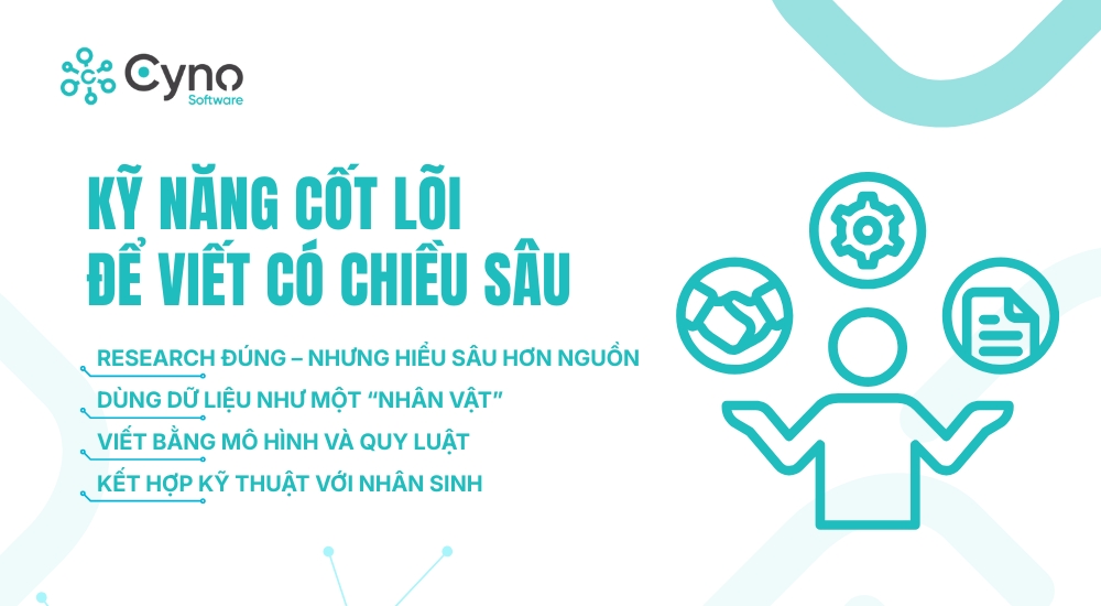 KỸ NĂNG CỐT LÕI ĐỂ VIẾT CÓ CHIỀU SÂU