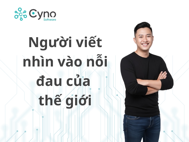 Người viết nhìn vào nổi đau của thế giới