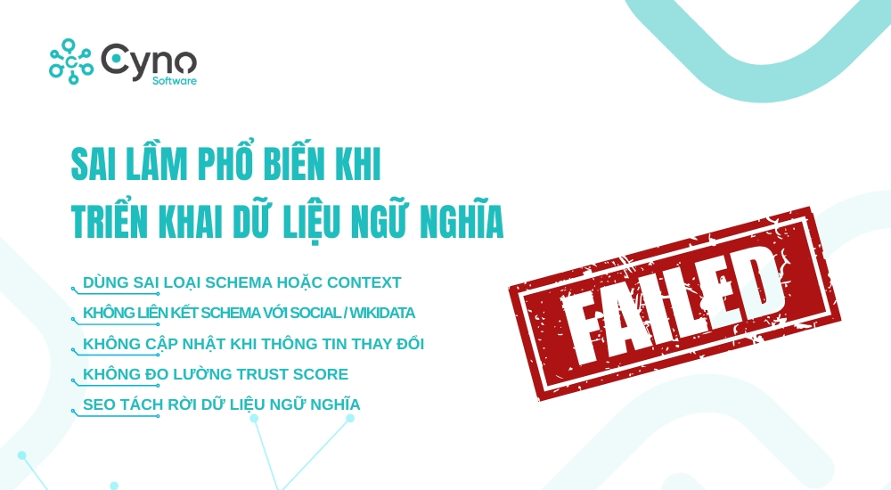 SAI LẦM PHỔ BIẾN KHI TRIỂN KHAI DỮ LIỆU NGỮ NGHĨA