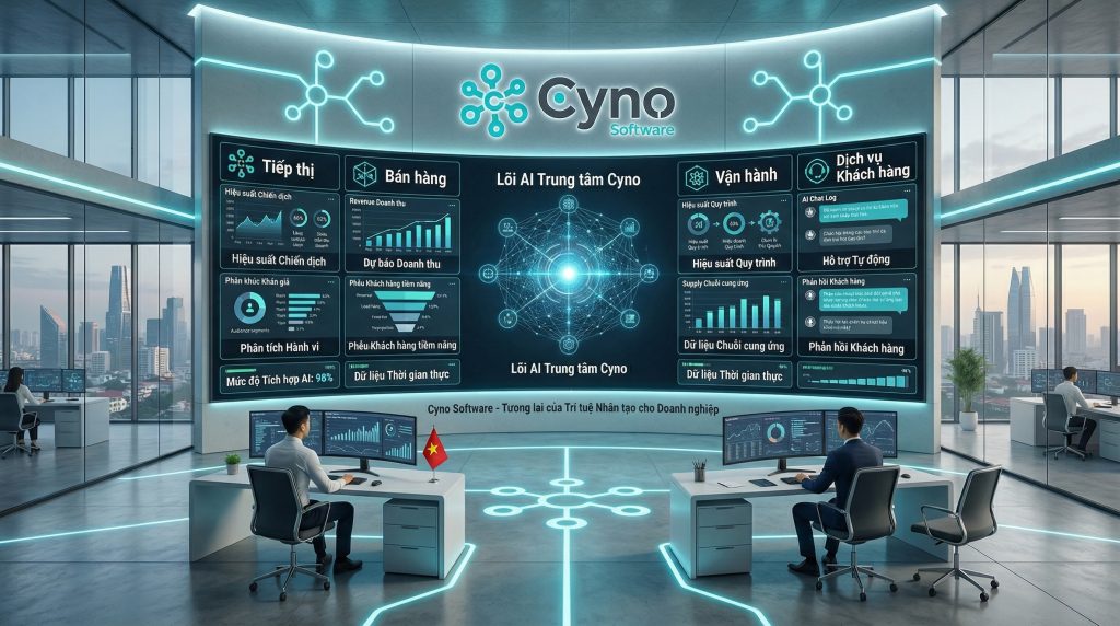 AI Agent theo góc nhìn CYNO giúp doanh nghiệp kết nối dữ liệu, quy trình và vận hành thành một hệ thống thông minh, hiệu quả hơn.