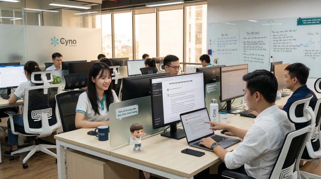 Chat GPT hỗ trợ doanh nghiệp biên tập nội dung, phân tích tài liệu và tăng tốc công việc hằng ngày.