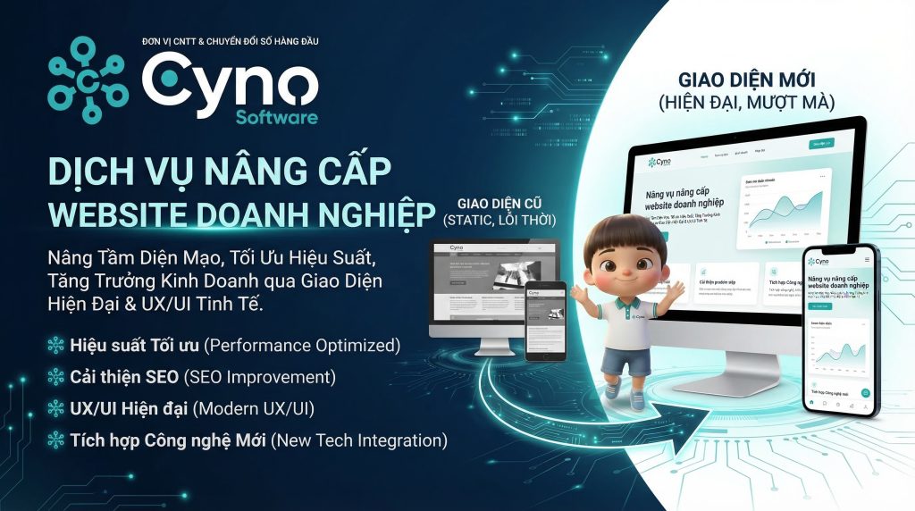 Hero dịch vụ nâng cấp website CYNO