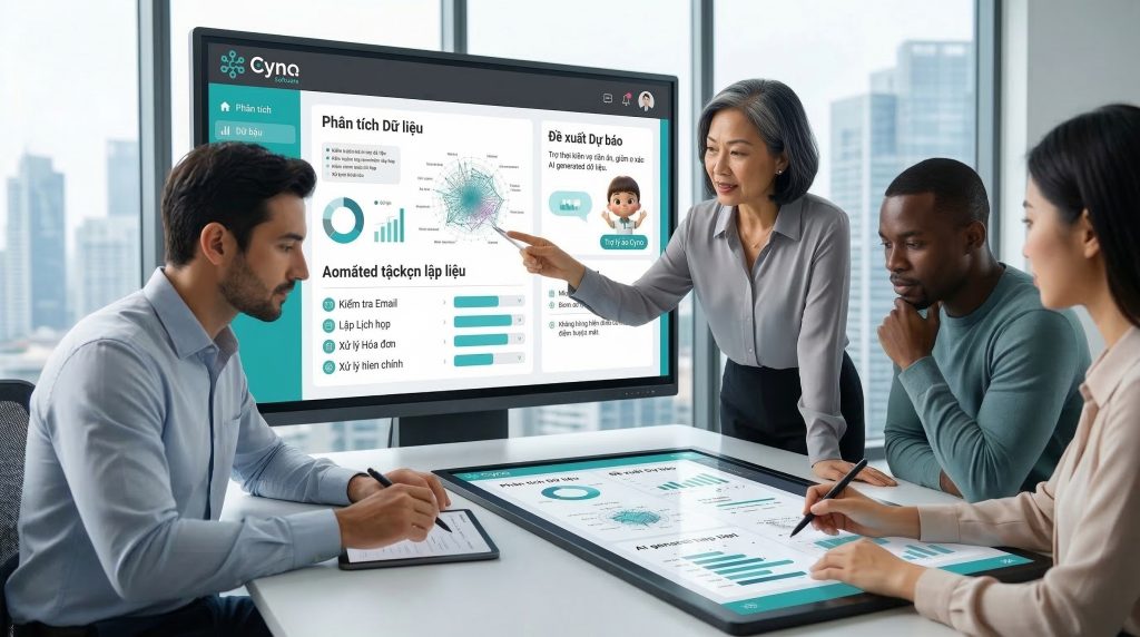 Hình ảnh mô tả rủi ro khi doanh nghiệp triển khai AI theo tâm lý FOMO, dẫn đến hệ thống phức tạp và thiếu hiệu quả thực tế.